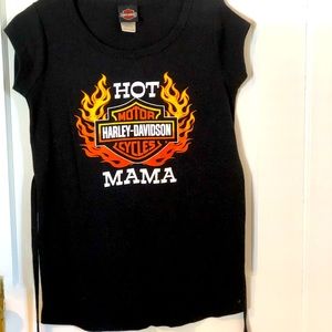 Harley Davidson tie back shirt